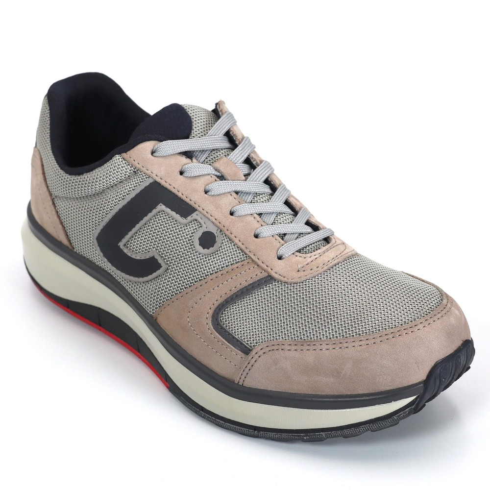 ⁠Joya Cancun Cloud Mens 9 Tan Grey Swiss Technology Comfort Shoes Sneakers⁠